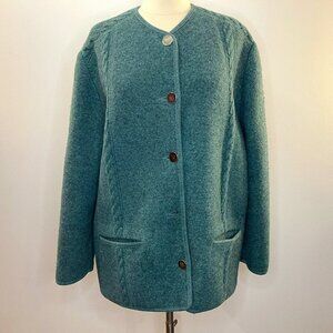 Giesswein Women's Turquoise Pure Wool Jacket - US Size 10